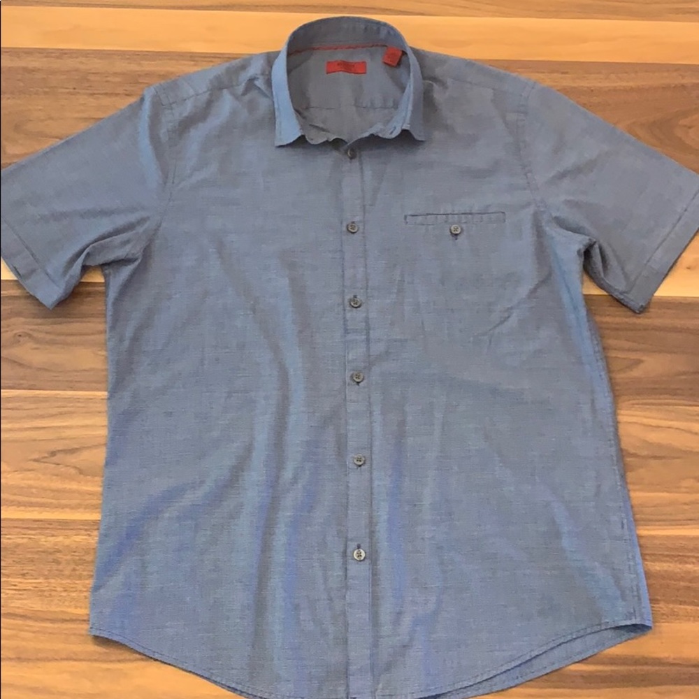 Alfani Slim Fit S/S Button Down - L